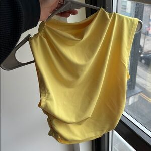 Vibrant Yellow Sleeveless Top